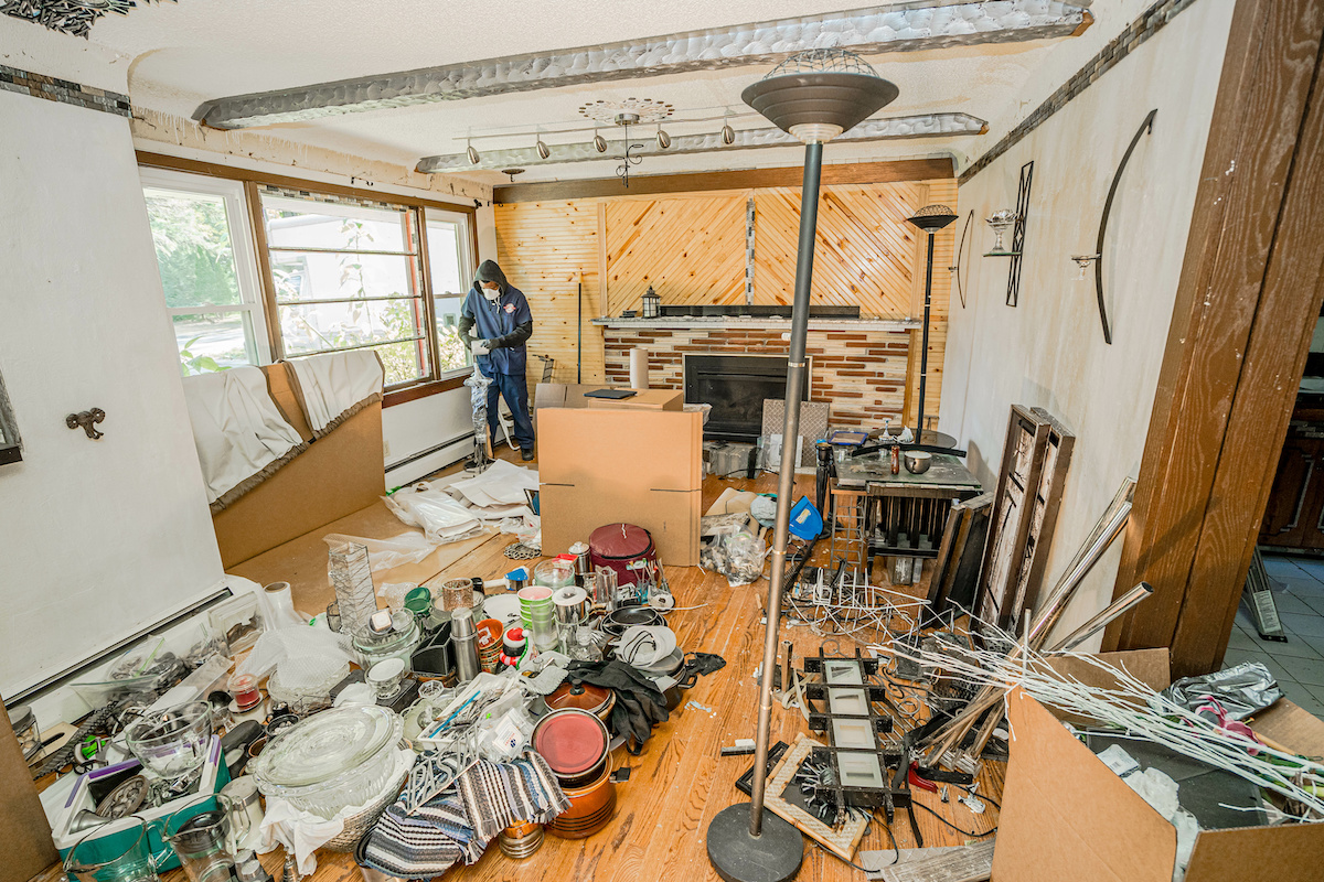 how to begin cleaning a hoarder's home